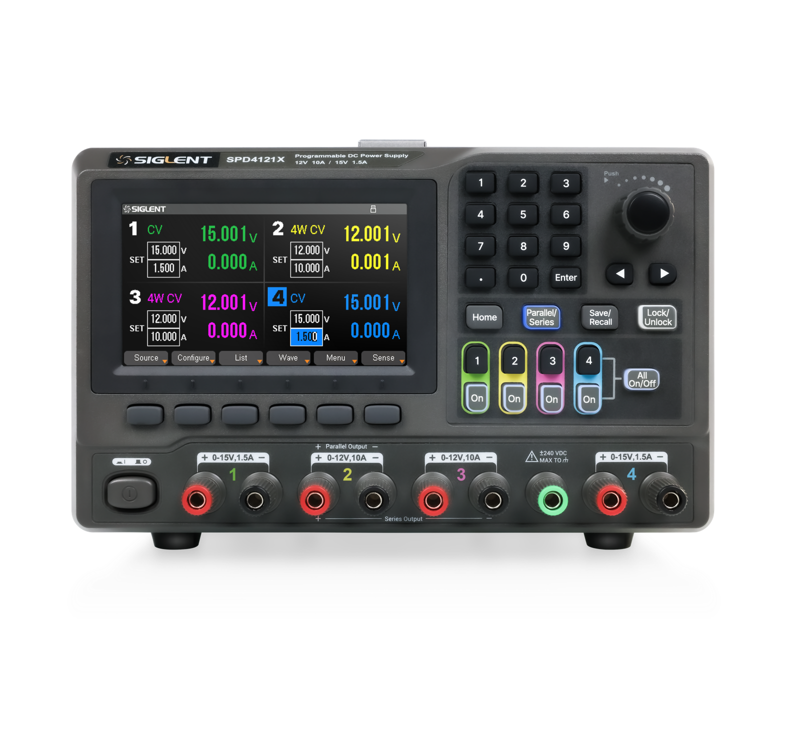 SPD4000X — Four-output Programmable Linear DC Power Supply